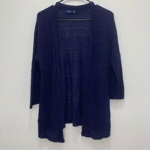 Basic Editions Navy Cardigan Size Medium